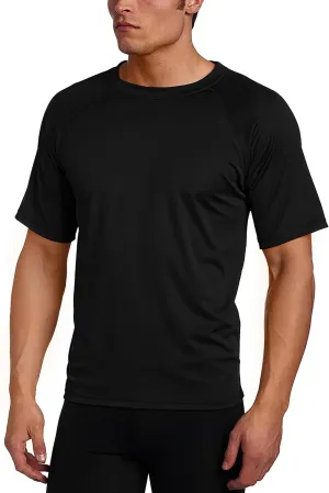 Kanu Surf Men's Short Sleeve UPF 50 Swim Shirt Rash Guard Sun Shirt (Regular & Extended Sizes)