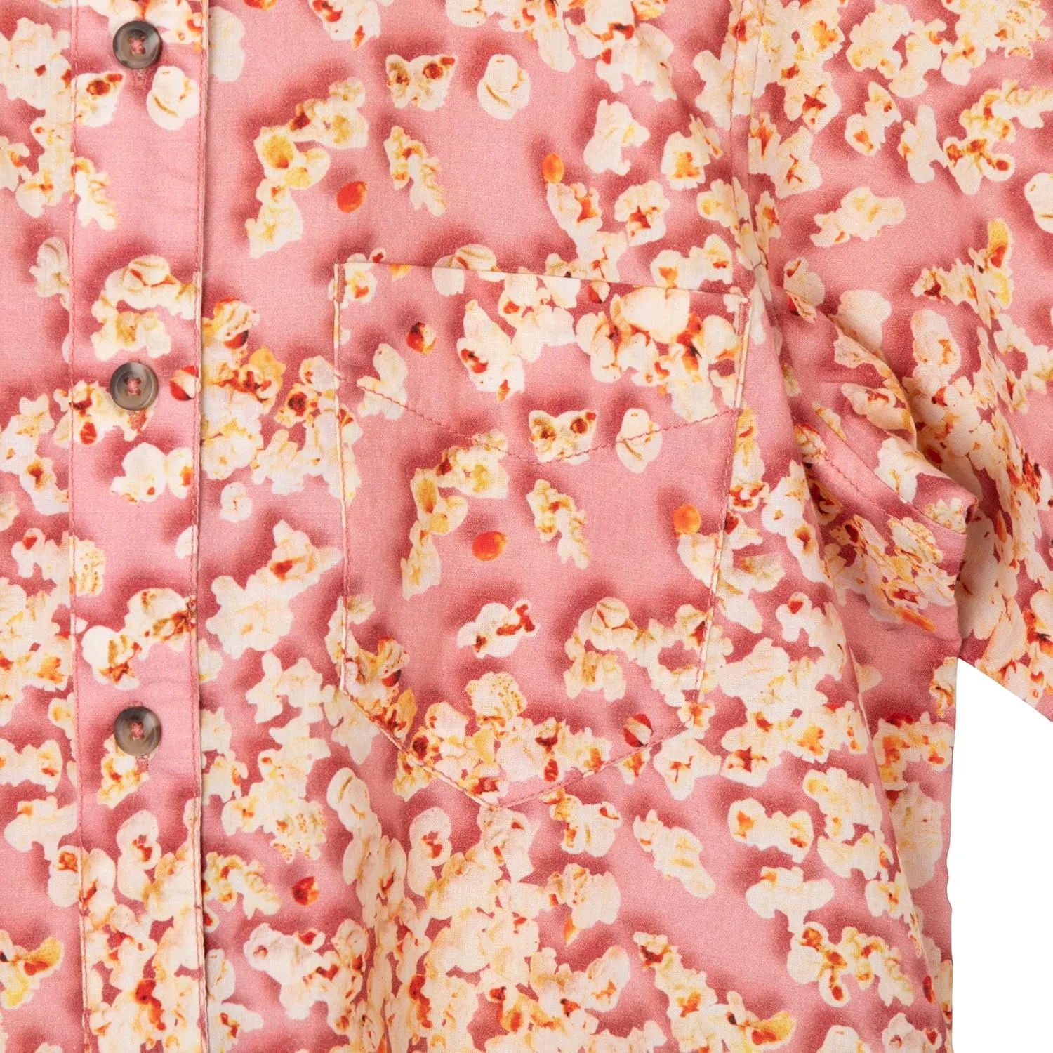KAVU Girl Party Button Up Shirt - Boyfriend Fit Print