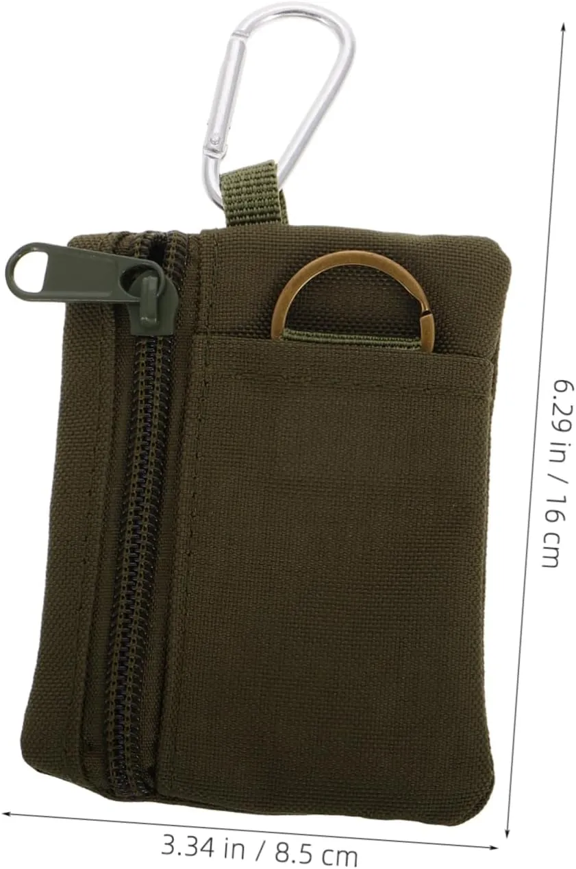 Keychain Pouch Zipper Mini Pocket Organizer Storage Pouch Essential for Outdoor