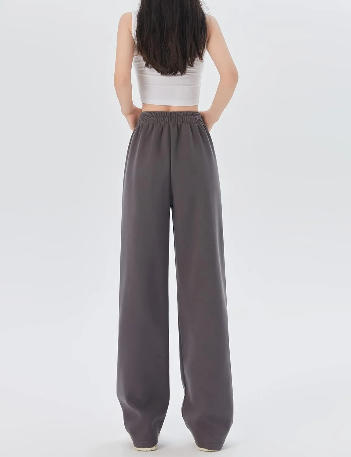 Kiench Teens Girls' Straight Leg Sweatpants High Waisted Baggy Joggers Drawstring