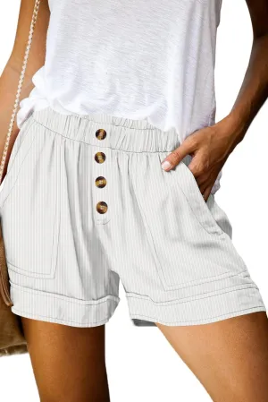KISSMODA Womens Summer Shorts Leopard/Camo/Solid/Floral Print Elastic Waist Pocketed Casual Pants