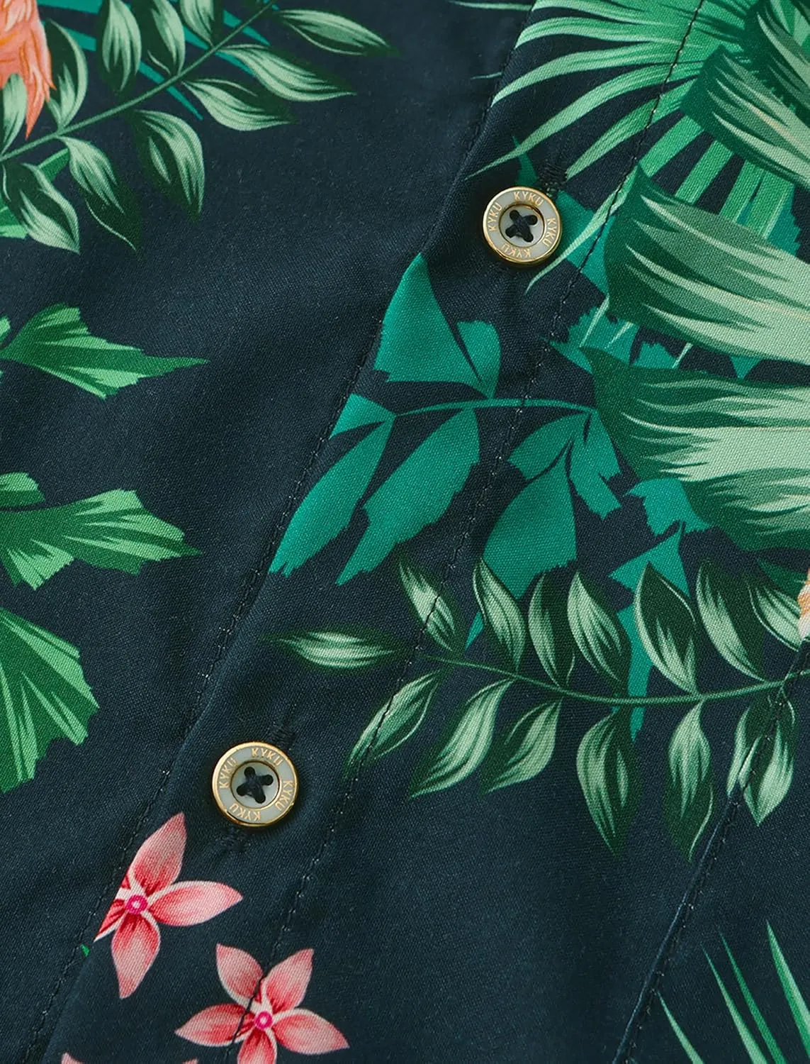 KYKU Funky Hawaiian Shirt for Men Palm Beach Shirts Tropical Vacation Clothes