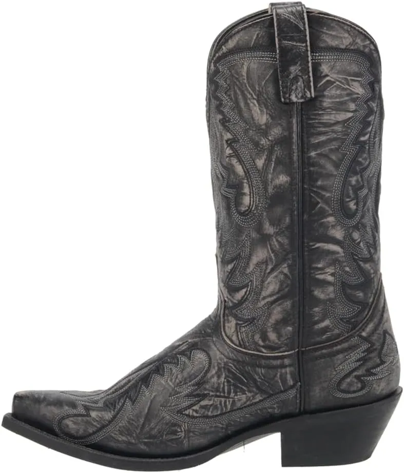 Laredo Mens Garrett Distressed Snip Toe Dress Boots Mid Calf - Beige
