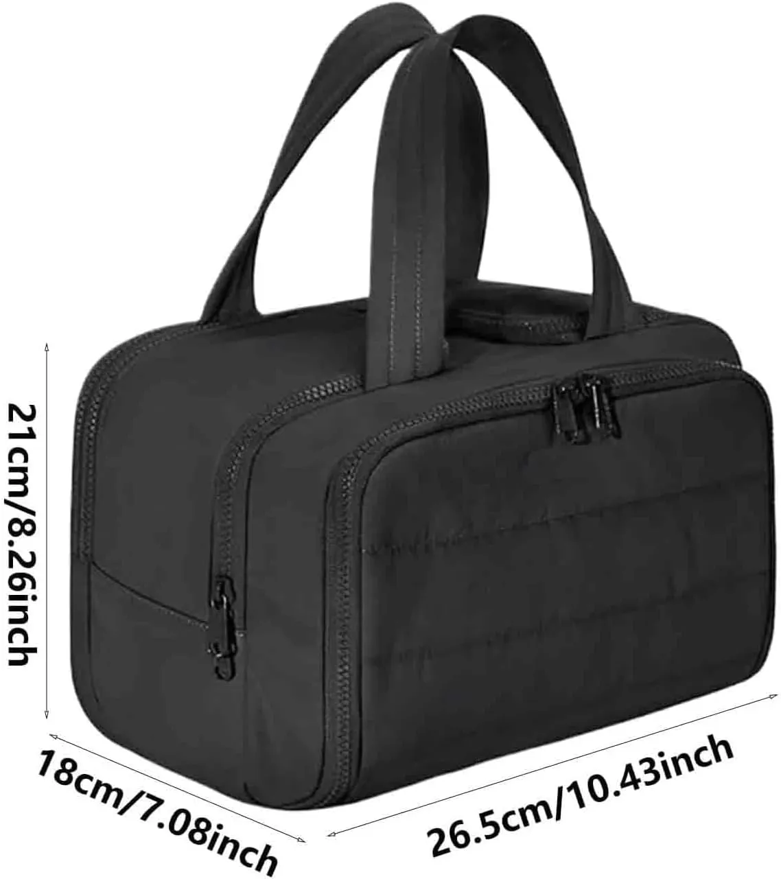 Large Capacity Wide-Open Travel Cosmetic Bag, 4-in-1 Multi-Functional Toiletry Organizer for Women, Waterproof Wash Bag with Separate Compartments, Camping Toiletry Bag for Travel (Dark Pink)