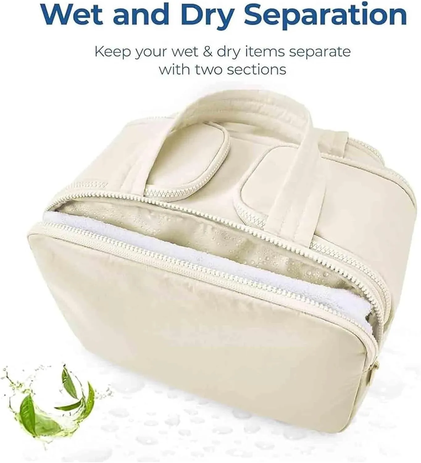 Large Capacity Wide-Open Travel Cosmetic Bag, 4-in-1 Multi-Functional Toiletry Organizer for Women, Waterproof Wash Bag with Separate Compartments, Camping Toiletry Bag for Travel (Dark Pink)