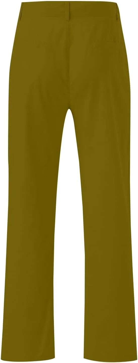 Linen Pants for Men Lightweight Beach Casual Yoga Pants Summer Vacation Hawaiian Slacks Plain Straight Leg Trousers