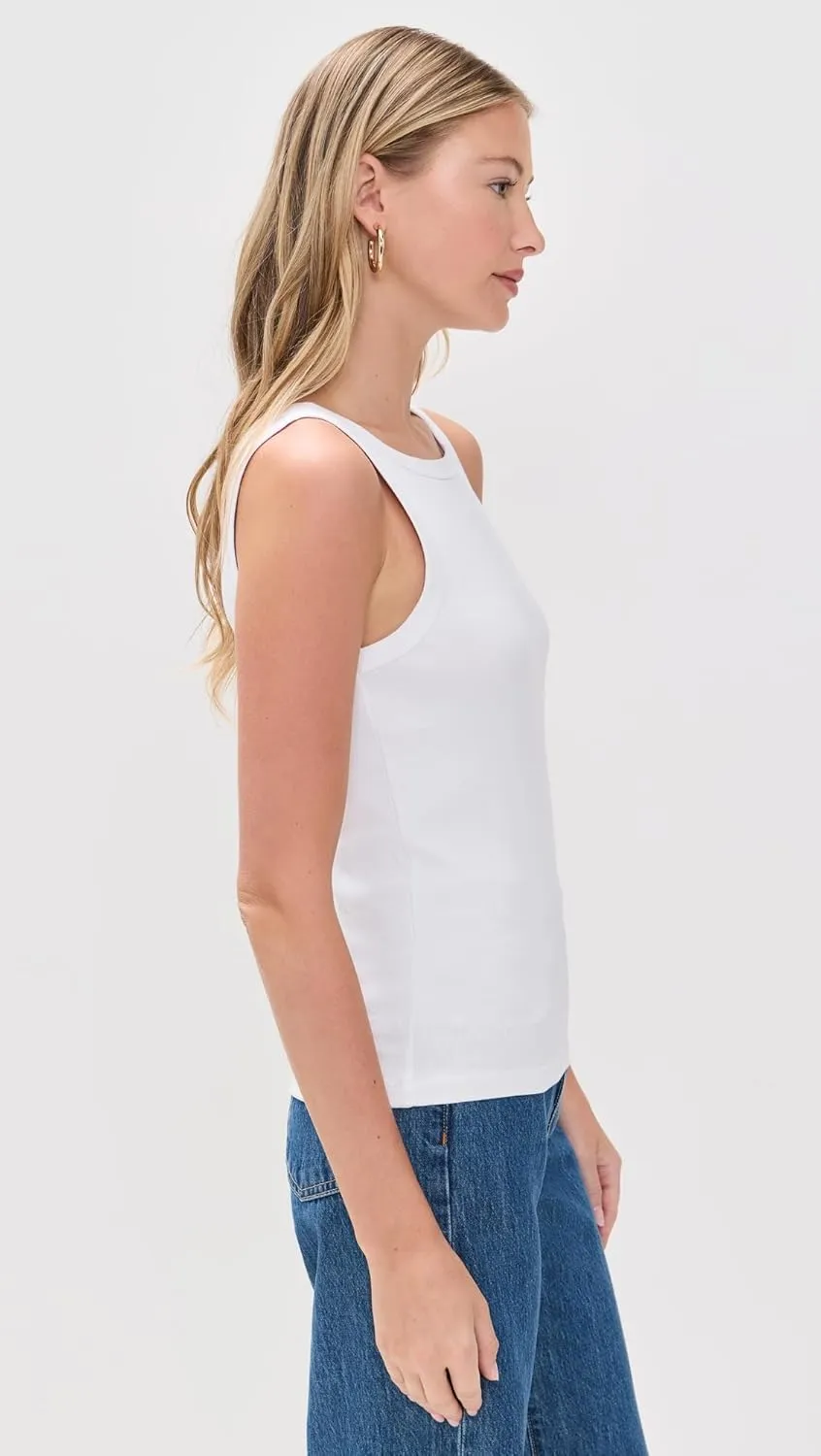 Madewell Women's Essential High-Neck Tank in Supima Rib
