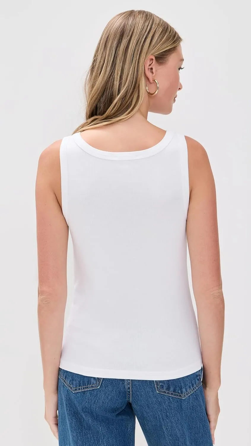 Madewell Women's Essential High-Neck Tank in Supima Rib