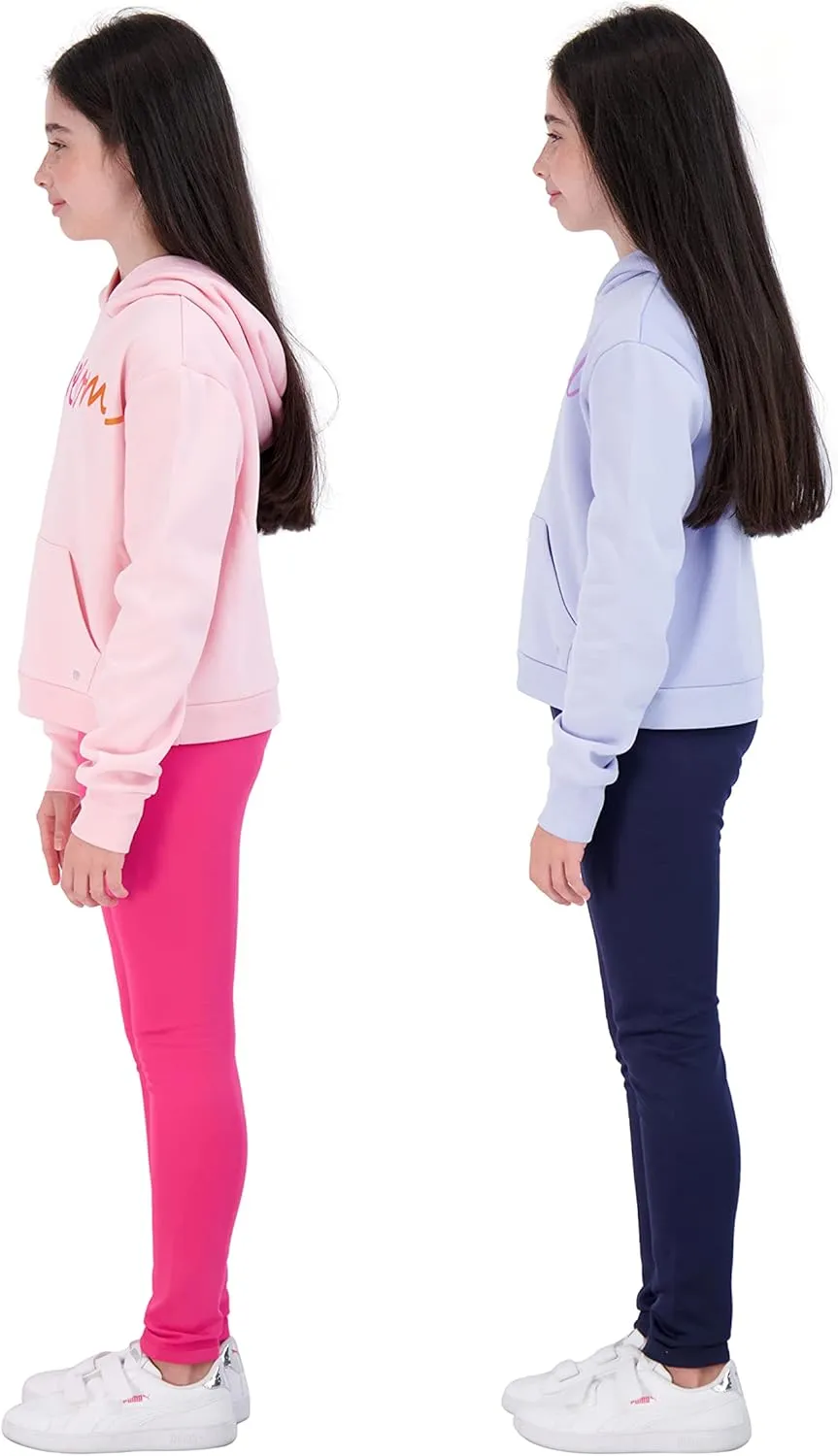 Marika Girls Athletic Fleece Hoodie and Legging Set Active Sweatshirt and Pants Outfit for Girls