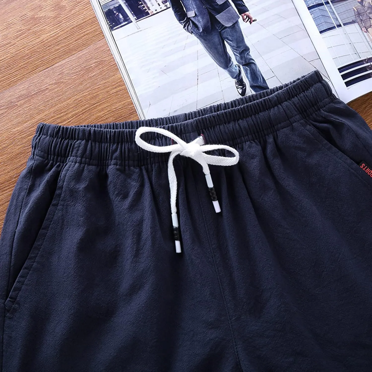 Mens Casual Shorts,Men's Athletic Outdoor Sport Sweatpants Summer Comfy Casual Short Pants with Pockets Men Work Pants
