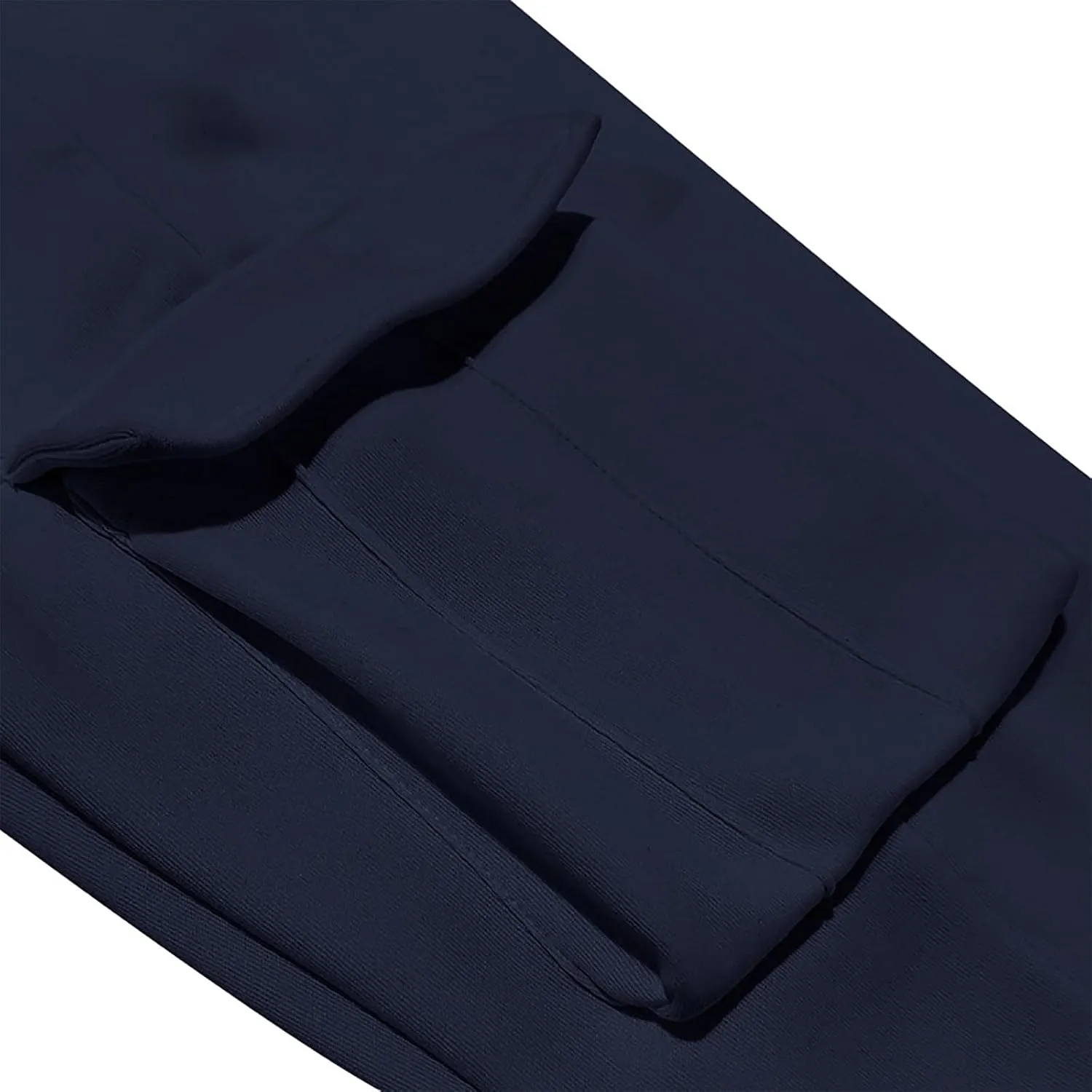 Mens Casual Waist Color Sports Hat Woven Pocket Solid Color Pocket Leather Label Thin Fleece Thrill Sweatpants