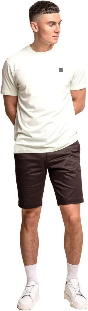 Mens Cotton Slim Fit Shorts Casual Above Knee Daily Chino