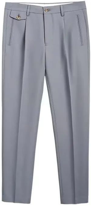 Mens Dress Pants Slim Fit Casual Business Office Work Lounge Pant Big and Tall Lightweight Comfy Trousers with Pocket