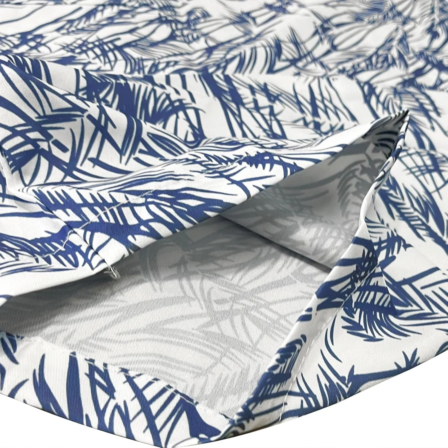 Men's Hawaiian Shirt Funky Blue Beach Printed Tropical Beach Shirt Casual Button Down Short Sleeve Floral Shirts Tops