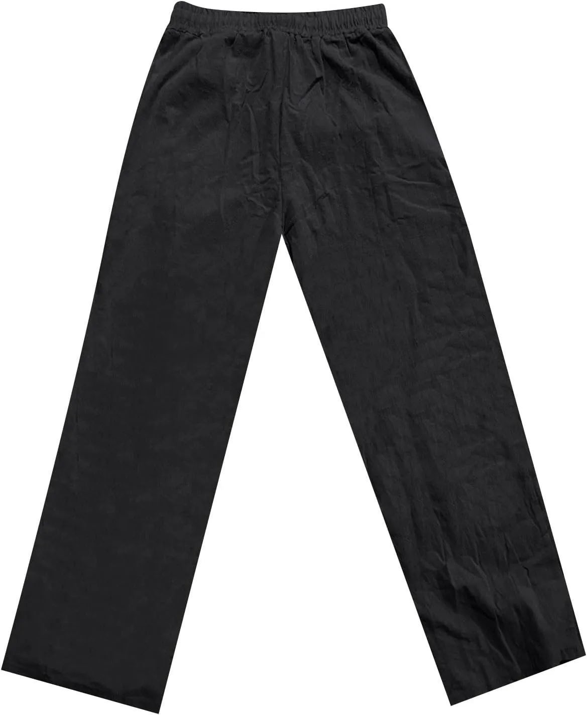 Men's Linen Casual Pants Elastic Waist Drawstring Yoga Beach Summer Pants 2025