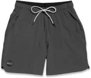 Men's Linered Active Short - Casual & Workout Shorts for Men with Drawstring - Lightweight Polyester & Spandex Fabric
