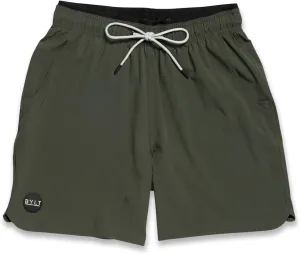 Men's Linered Active Short - Casual & Workout Shorts for Men with Drawstring - Lightweight Polyester & Spandex Fabric