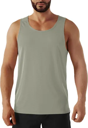 Men's Neon Swim Tank Tops Quick Dry Running Athletic Workout Gym Yoga Swimming Beach Marathon Muscle Sleeveless Shirts