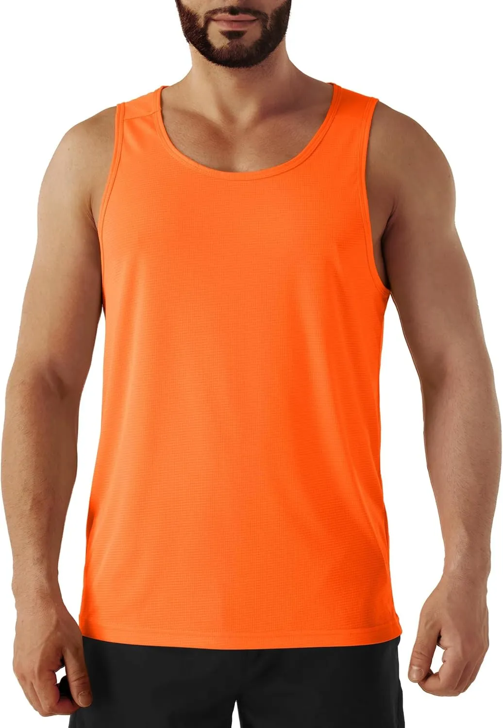 Men's Neon Swim Tank Tops Quick Dry Running Athletic Workout Gym Yoga Swimming Beach Marathon Muscle Sleeveless Shirts