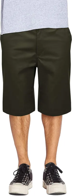 Mens Work Shorts Pants - Casual Stretch Cotton Twill Chino Slim Fit Multi Pocket Regular Big Sizes 30~46