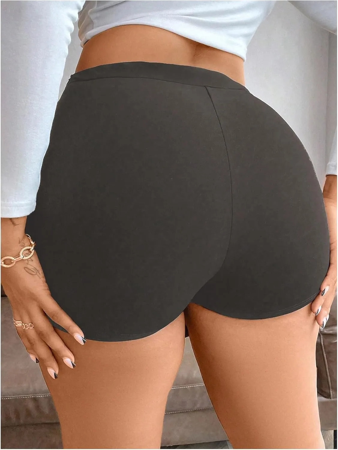 Milumia Women's Plus Size Pleated Front Cut Out Shorts High Waisted Asymmetrical Mini Skort