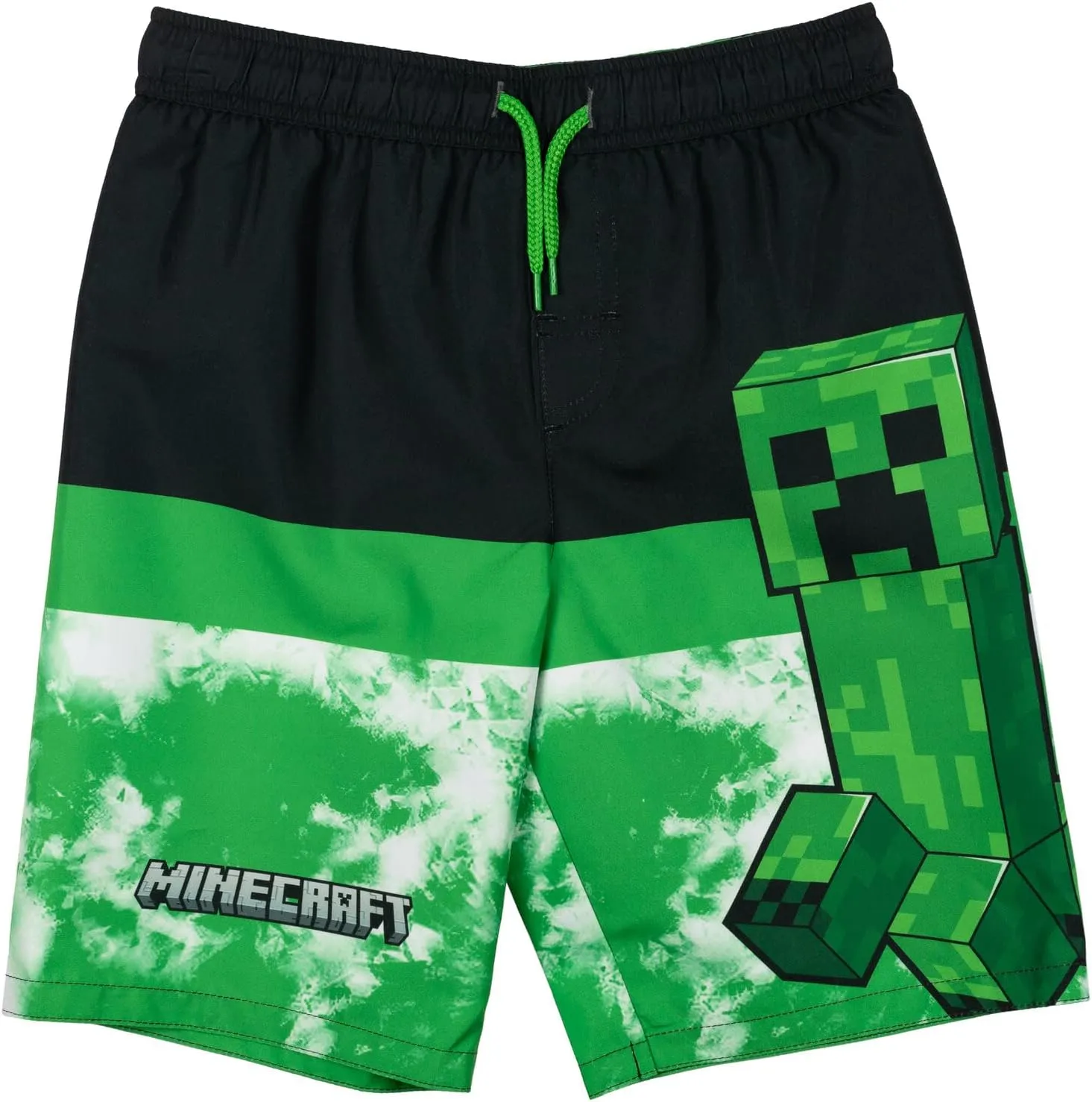 Minecraft UPF 50  Swim Trunks Bathing Suit Toddler to Big Kid Sizes (4T - 18-20)
