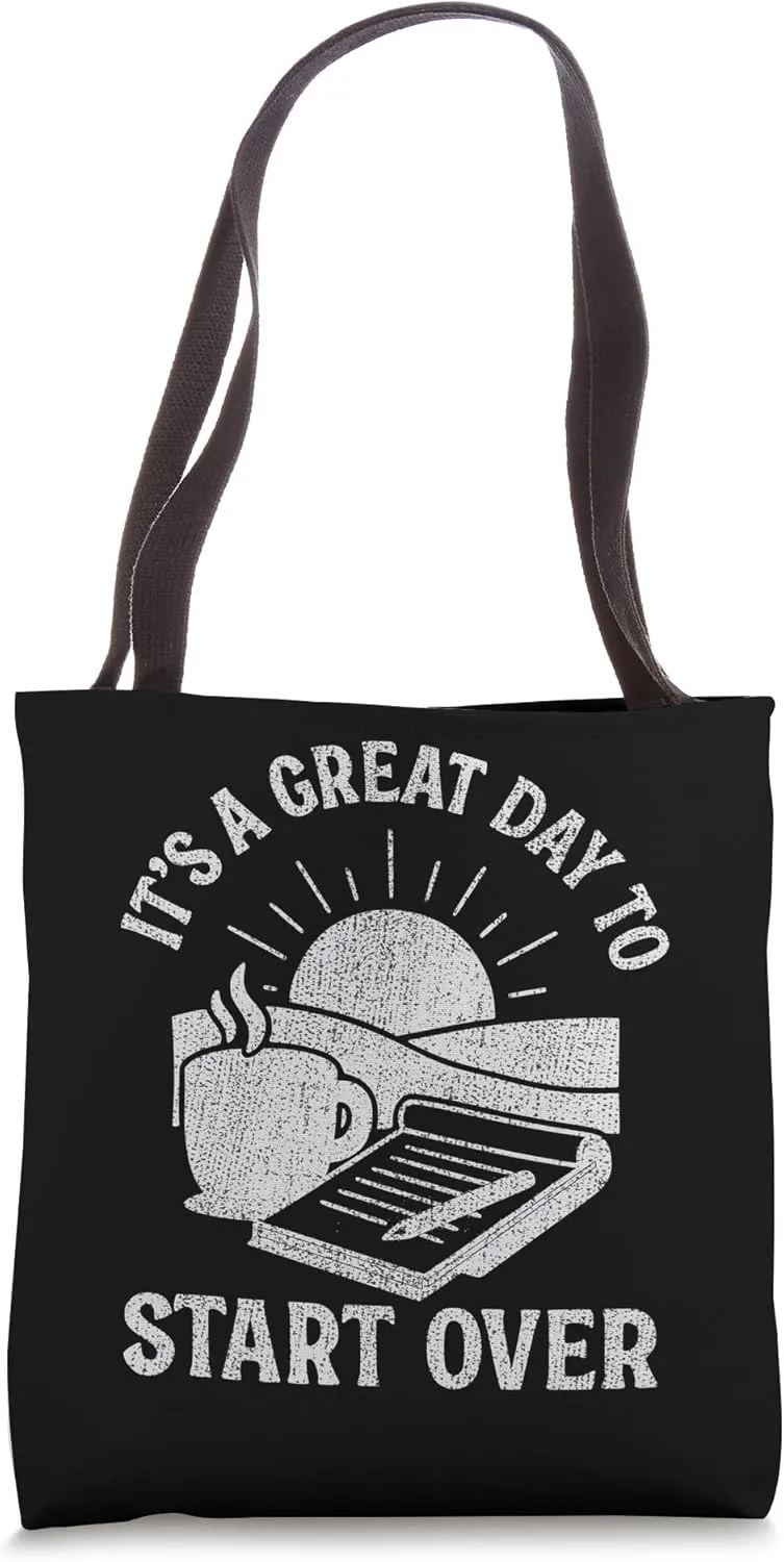 Motivational Sunrise Start Over Positive Mindset Tote Bag