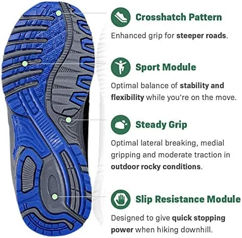 Mt. Hood II Low Kids Hiking Shoes - Outdoor Trekking Lace-Up Boys Sneakers