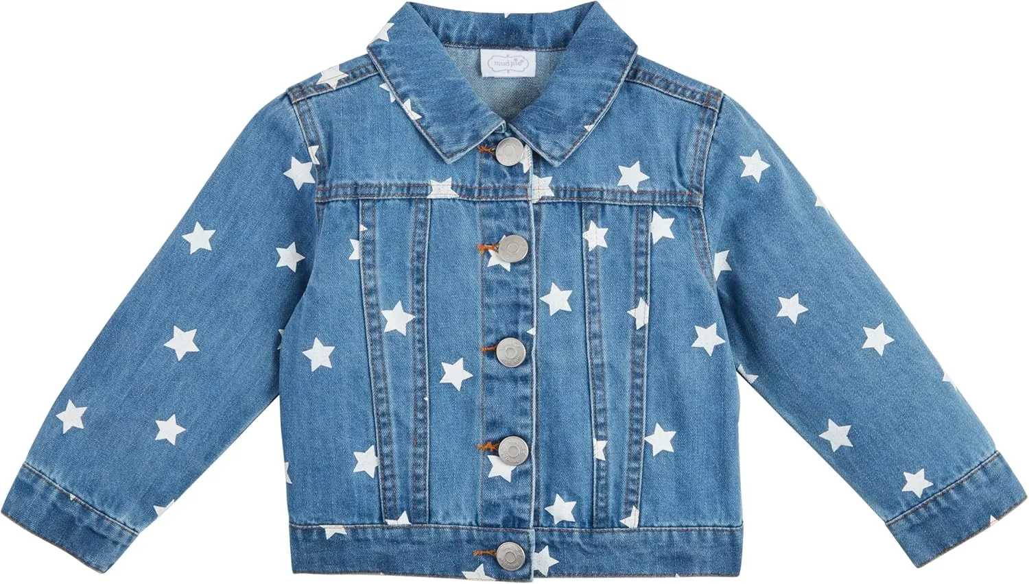 Mud Pie Girls Children's Denim Star Jacket