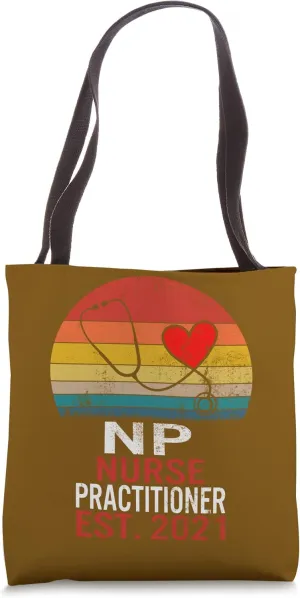 NP Nurse Week Practitioner Brain Of Doctor Nursing School Tote Bag