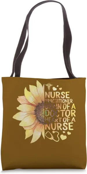 NP Nurse Week Practitioner Brain Of Doctor Nursing School Tote Bag