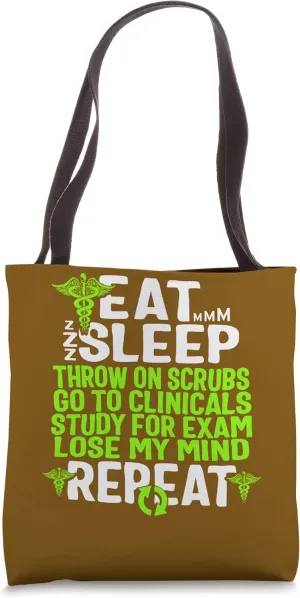 NP Nurse Week Practitioner Brain Of Doctor Nursing School Tote Bag