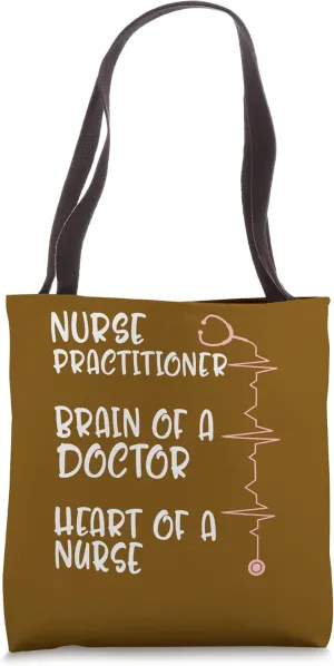 NP Nurse Week Practitioner Brain Of Doctor Nursing School Tote Bag
