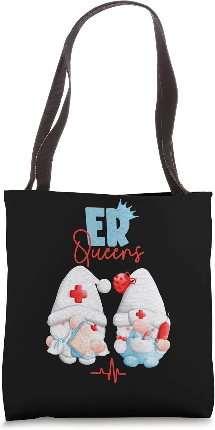 PA RN LPN Gnome Emergency Doctor And Nurse Gnomes ER Queens Tote Bag