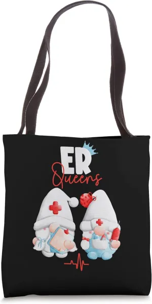 PA RN LPN Gnome Emergency Doctor And Nurse Gnomes ER Queens Tote Bag