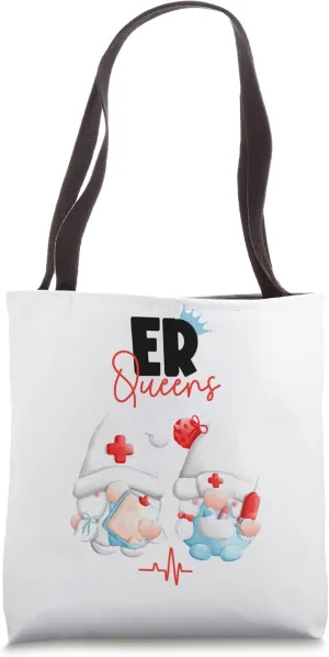 PA RN LPN Gnome Emergency Doctor And Nurse Gnomes ER Queens Tote Bag