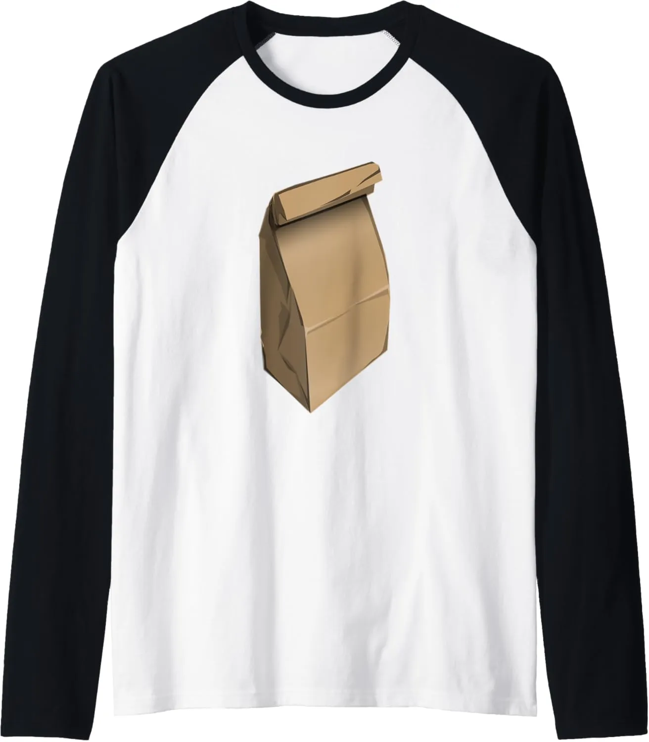 Paper Bag Lunch Raglan Baseball Tee