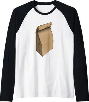 Paper Bag Lunch Raglan Baseball Tee