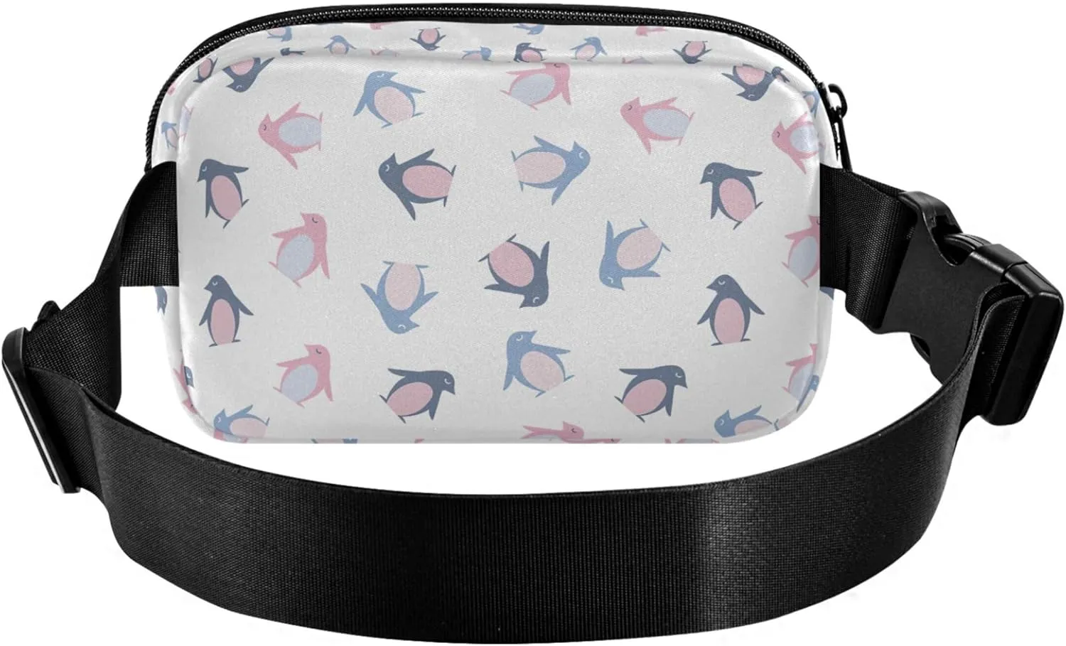Personalized Colorful Penguin Graphic Womens Fanny Pack Funky Everywhere Belt Bag Waterproof Travel Waist Pack for Men