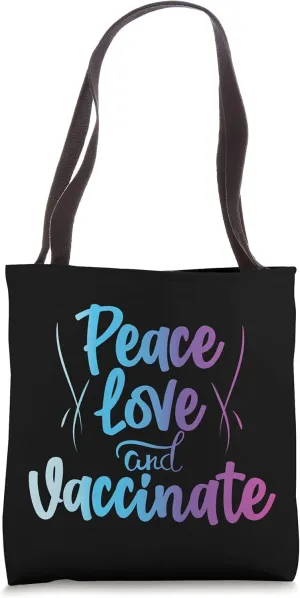 Pro Vaccinated Tees Healthy 2021 Cool Doctor Vaccinated Wome Tote Bag