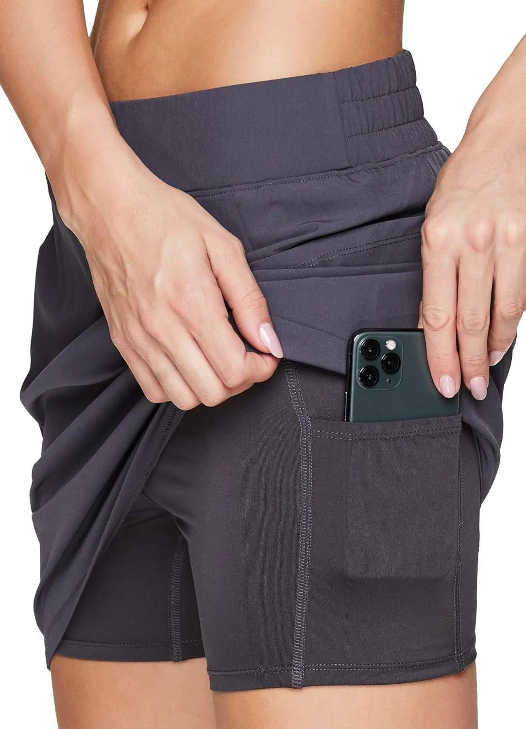 RBX Active Women's Golf/Tennis Everyday Casual Athletic Skort with Bike Shorts