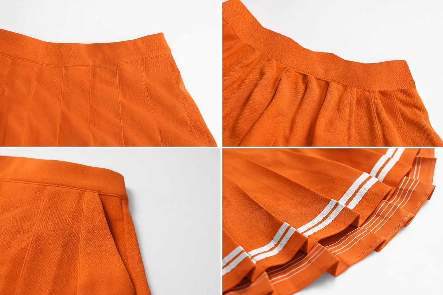 SANGTREE Women Girls Pleated Skirts with Shorts, Elastic Waist Uniform Plus Size Tennis Casual Skirt, 2 Years - US 4XL