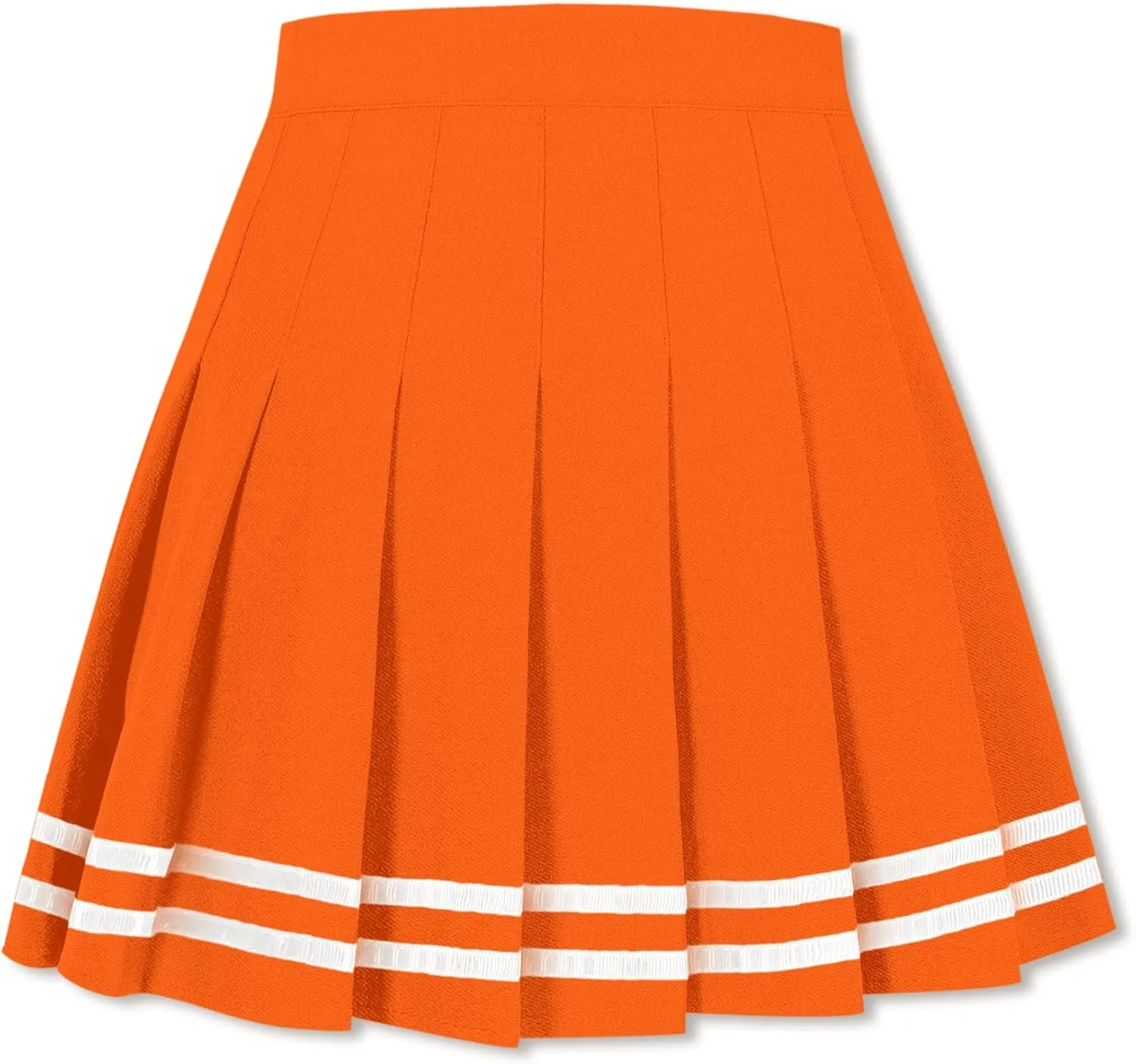 SANGTREE Women Girls Pleated Skirts with Shorts, Elastic Waist Uniform Plus Size Tennis Casual Skirt, 2 Years - US 4XL