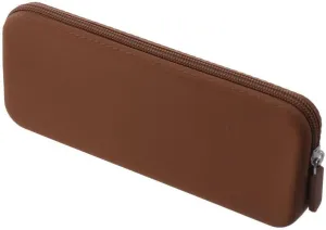 Silicone Cosmetic Case, Portable Storage Bag Zipper Case Travel Storage Bag Large Capacity Pencil Case for Travel Makeup Brushes