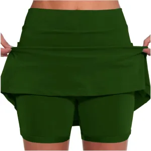 Skorts for Woman with Pockets Cute Tennis Skirt Golf Skirt with Shorts Underneath Summer Skirts Mini Dress Trendy 2025