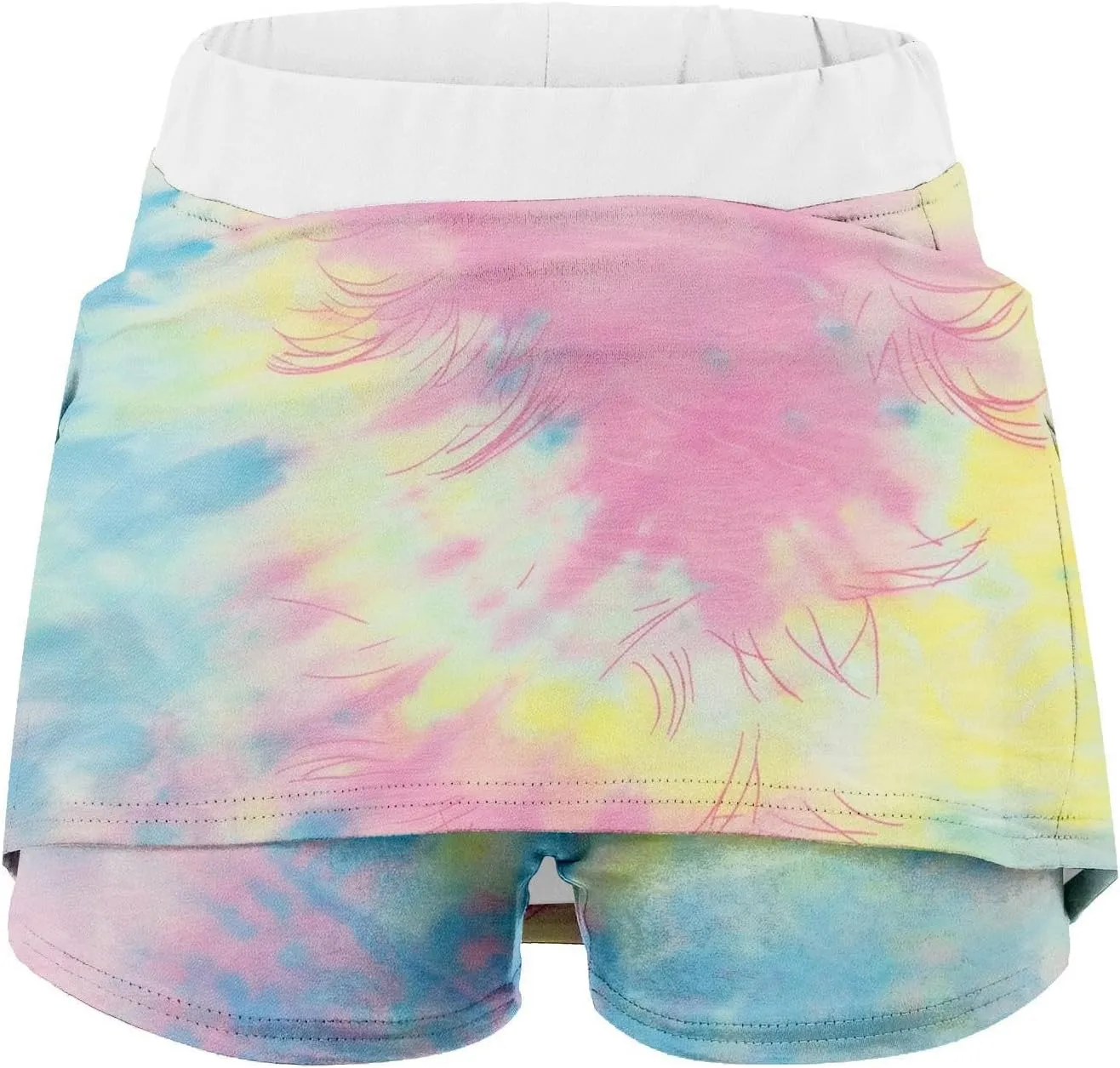 Skorts For Women With Pockets High Waist Tummy Control Women's Yoga Shorts Casual Plus Size Dressy Athletic Underneath