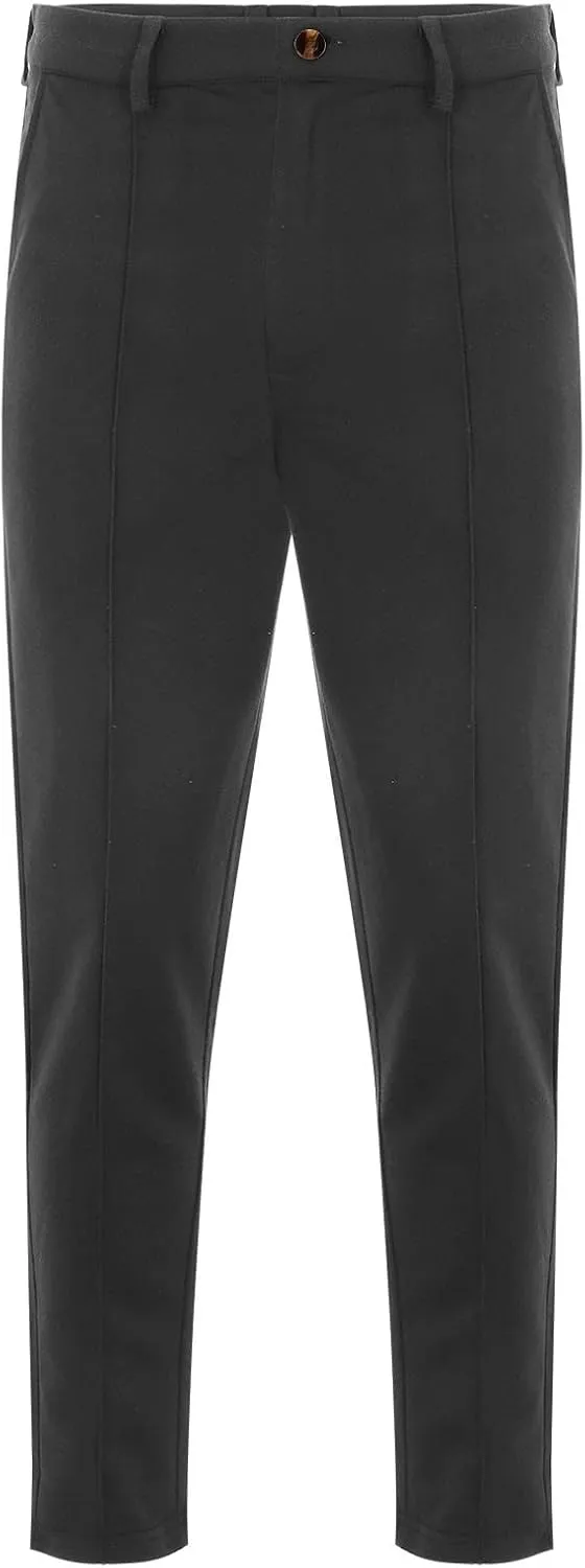 Slim Fit Suit Dress Pants Mens Chinos Straight Leg Stretch Business Work Office Pants Casual Golf Baseball Athletic Pants