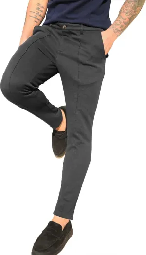 Slim Fit Suit Dress Pants Mens Chinos Straight Leg Stretch Business Work Office Pants Casual Golf Baseball Athletic Pants