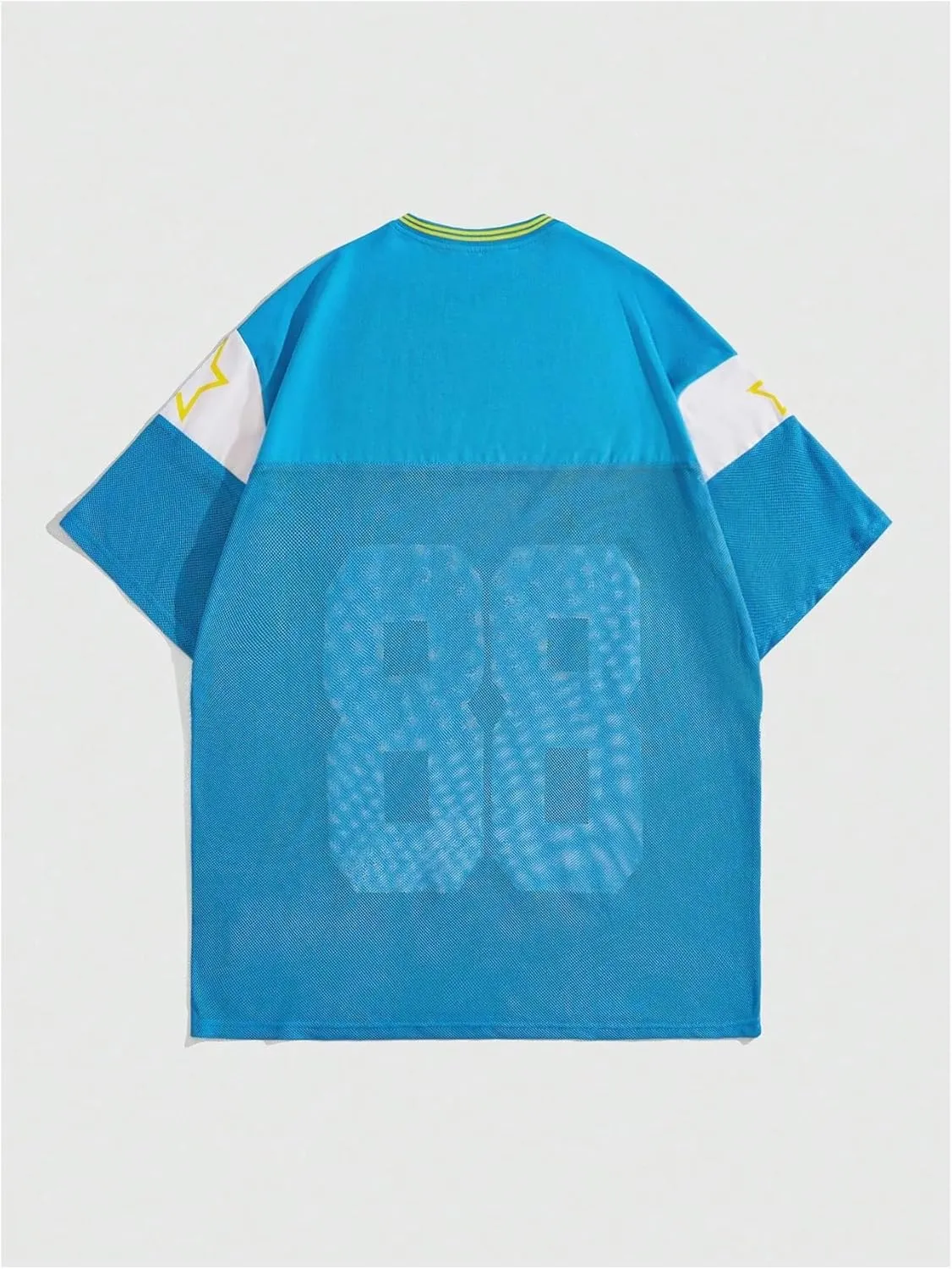SOLY HUX Men's Short Sleeve Letter Graphic Tees Crew Neck Drop Shoulder Jersey Tee Shirt Streetwear