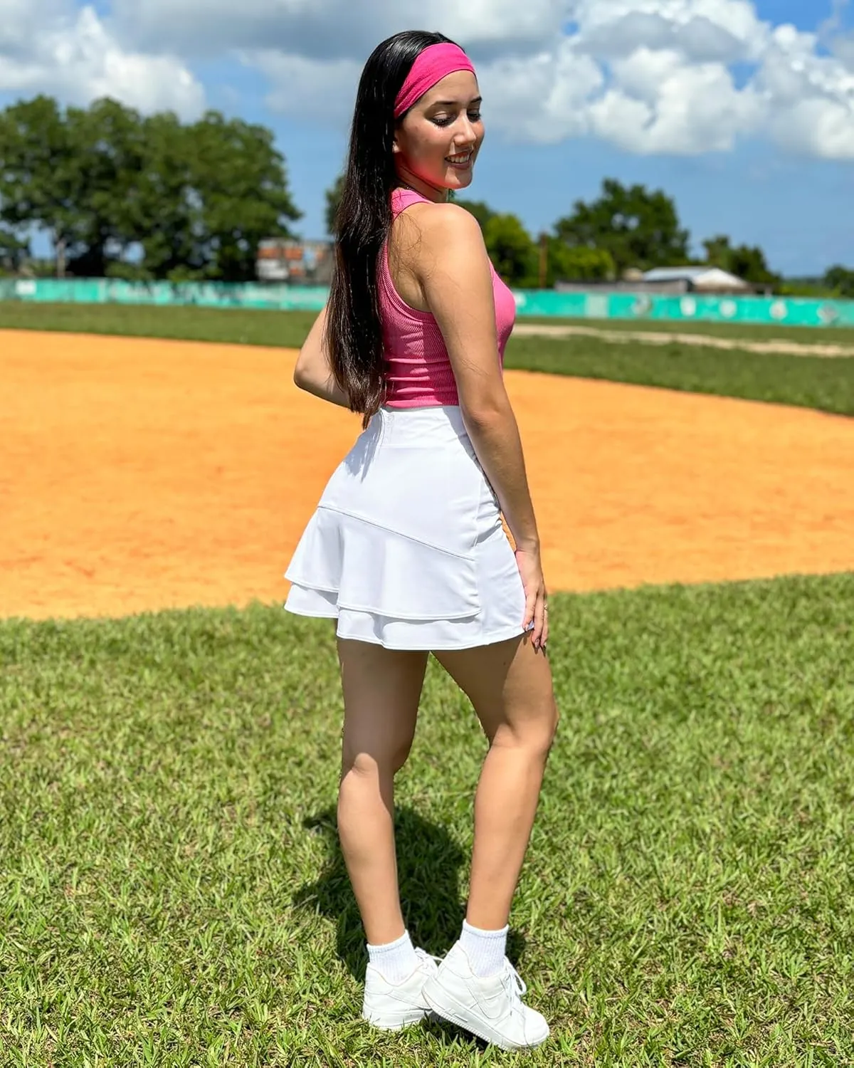 Stelle Tennis Skirts for Women Athletic Skirt with Shorts Golf Skort Pocket High Waisted Skorts Workout Pickleball
